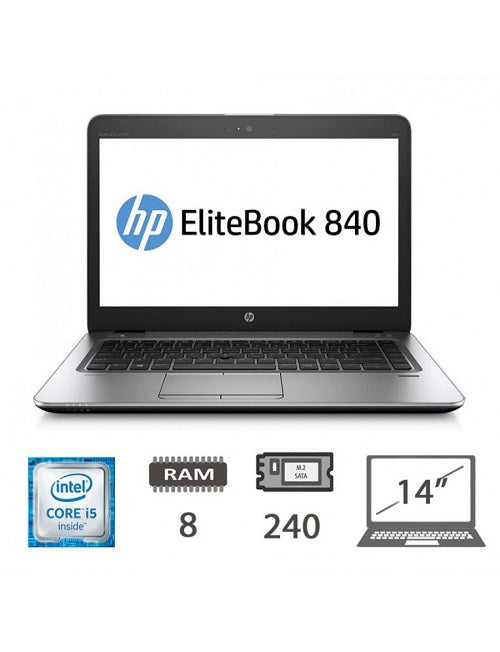 NOTEBOOK HP ELITEBOOK 840 G3 I5-6300U 8GB RAM 240GB SSD 14.0 W10 PRO 1Y GAR.