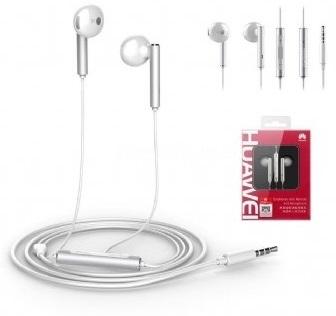 Huawei AM116 Auricolare Cablato In-ear Musica e Chiamate Argento, Bianco