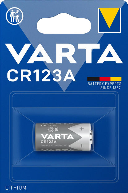 Varta Lithium Cylindrical CR123A BLI 1