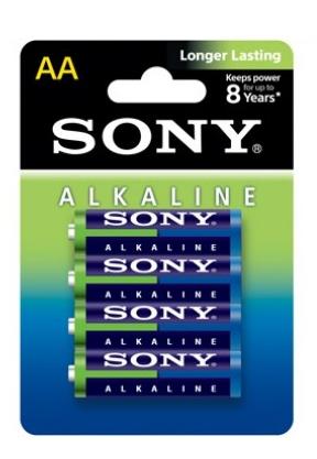 Sony Alkaline, 4 x AA Batteria monouso Stilo AA Alcalino