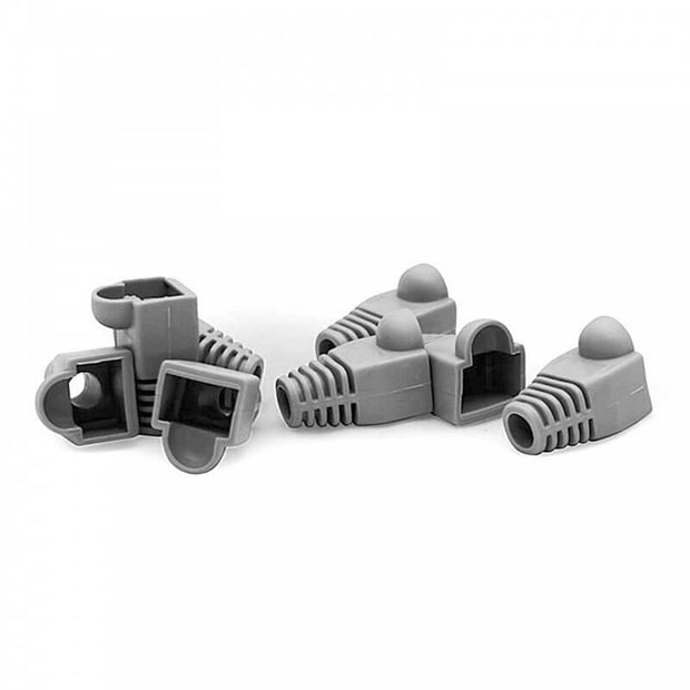 COPRIPLUG RJ45 CONF.50PZ COLORE GRIGIO/NERO