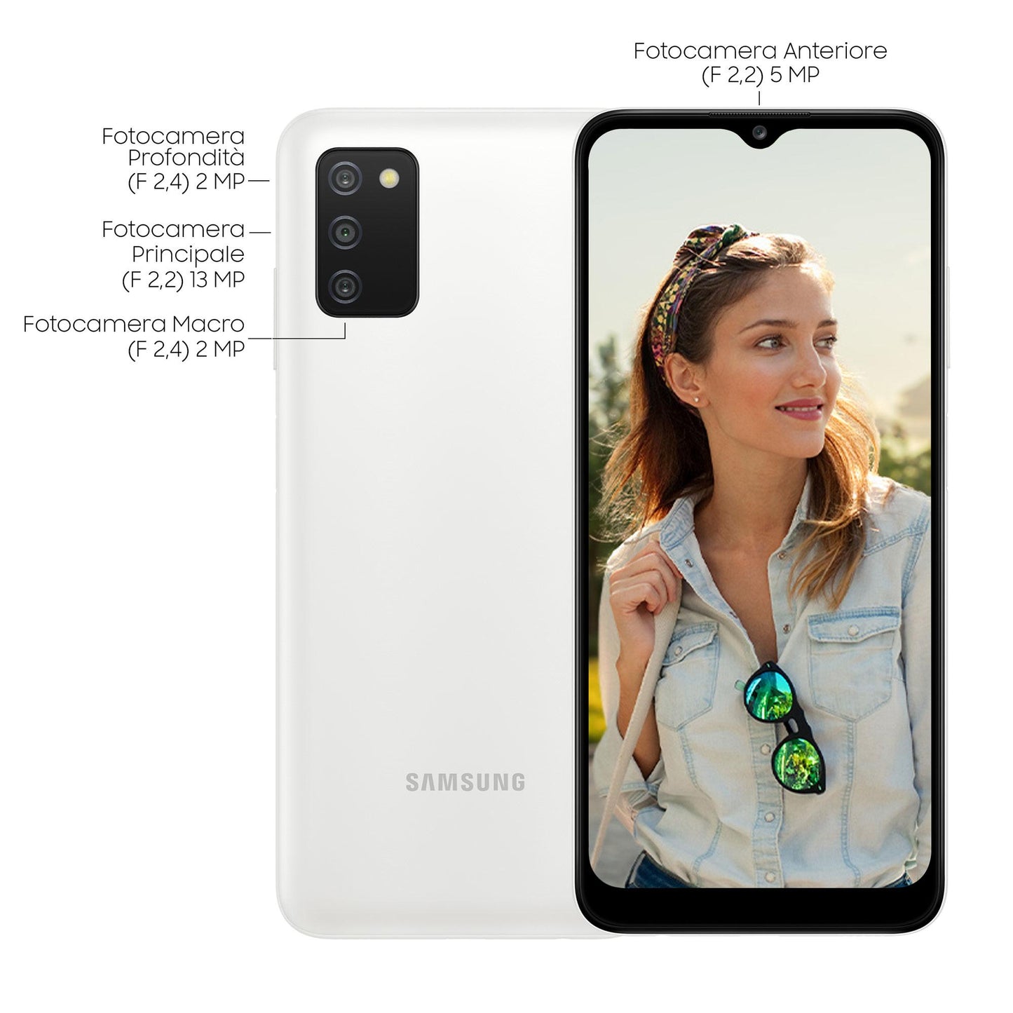 Samsung Galaxy A03s 5.000mAh Display 6.5" HD+ TFT LCD 32GB White