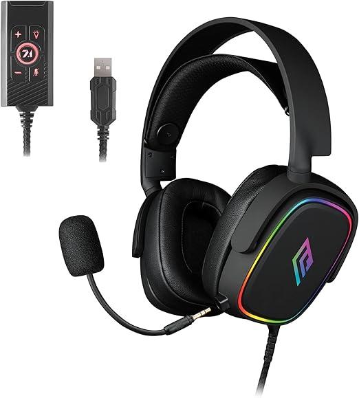 CUFFIA GAMING CON MICROFONO NOUA BANSHEE RGB USB/JACK