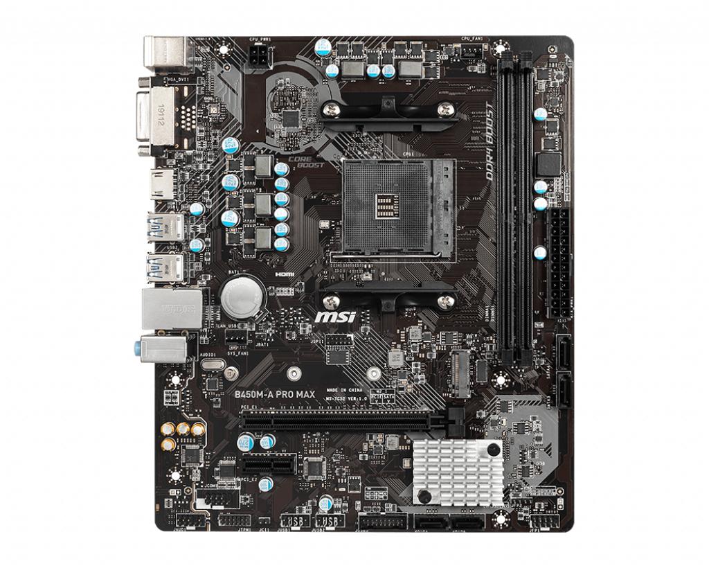 MOTHERBOARD MSI SK-AM4 B450M-A PRO MAX