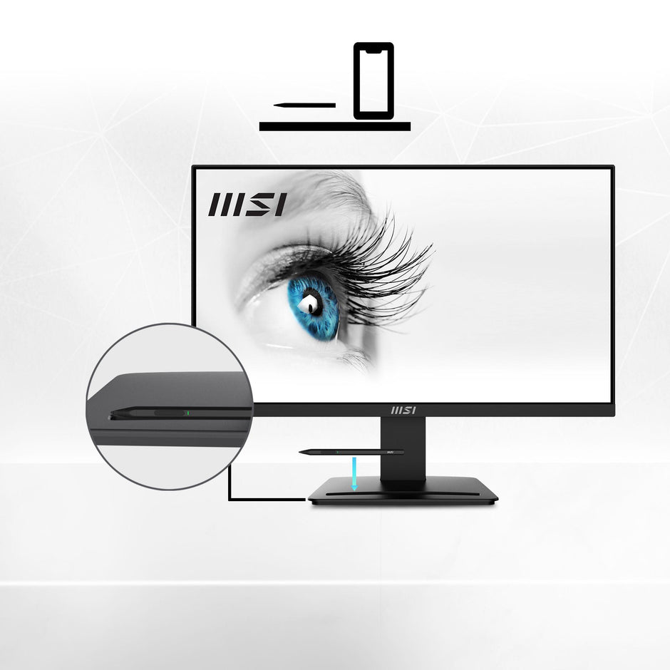 MONITOR MSI LED 23.8 MP2412 FHD 100HZ 1MS BLUE LIGHT INCLINABILE HDMI DP