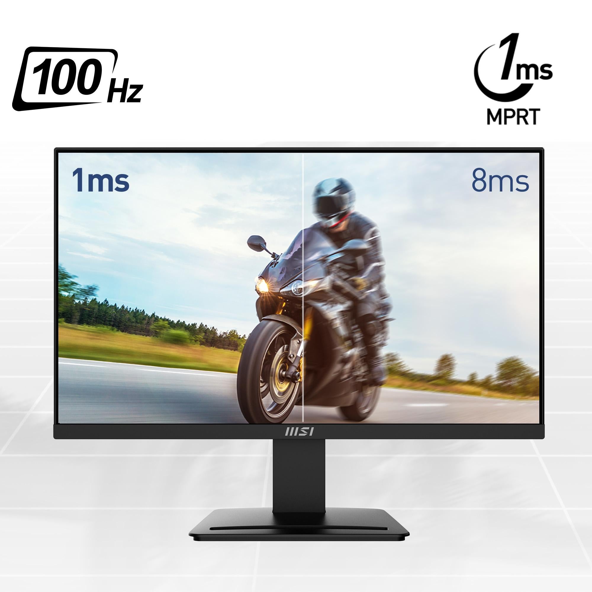 MONITOR MSI LED 23.8 MP2412 FHD 100HZ 1MS BLUE LIGHT INCLINABILE HDMI DP