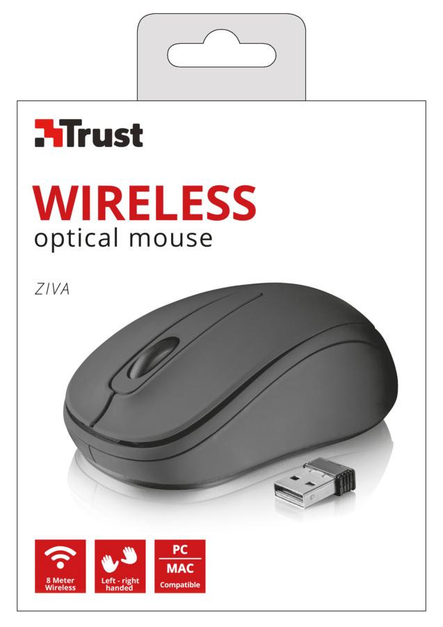 Trust 21509 mouse Ambidestro RF Wireless Ottico 1000 DPI