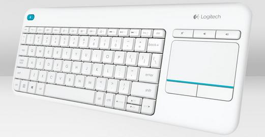 Logitech Wireless Touch Keyboard K400 Plus tastiera RF Wireless QWERTY Italiano Bianco